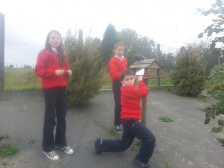 There were lots of angles in the bird table, said Ella, Ryan and Liam.